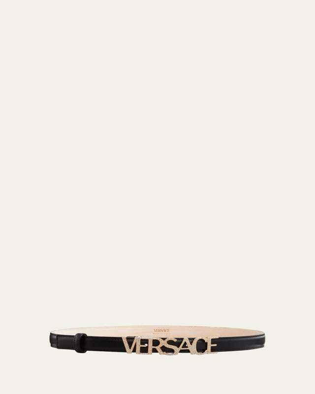 Logo-Embellished Skinny Belt